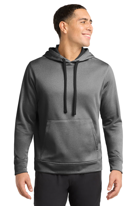 Sport-Tek ® PosiCharge ® Sport-Wick ® Heather Fleece Hooded Pullover. ST264
