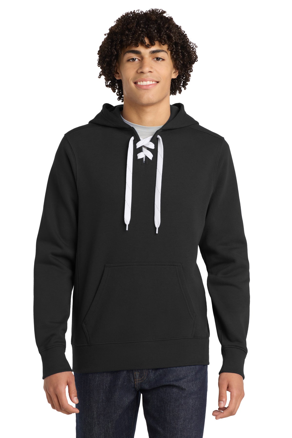 Sport-Tek® Lace Up Pullover Hooded Sweatshirt. ST271