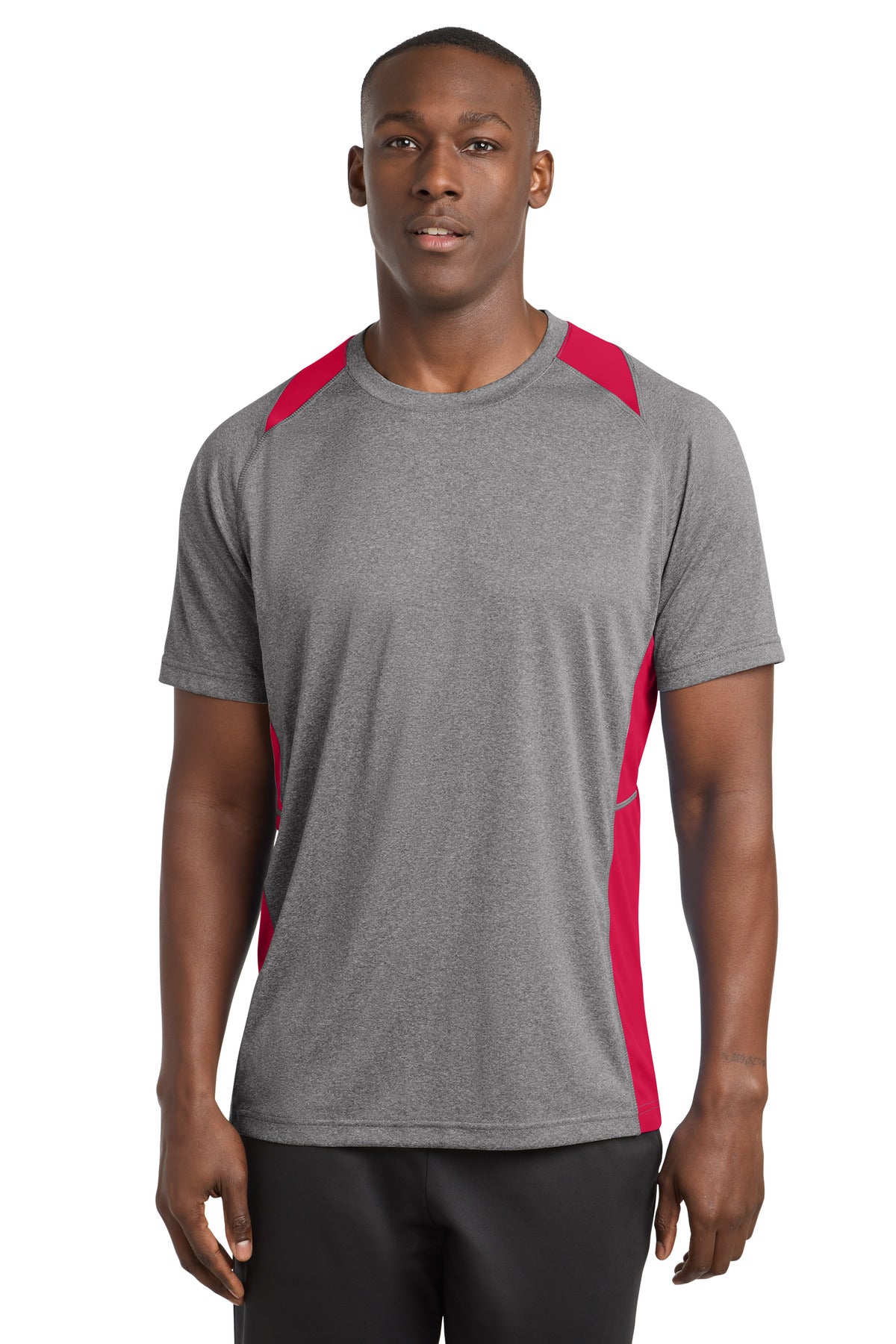 Sport-Tek® Heather Colorblock Contender™ Tee. ST361