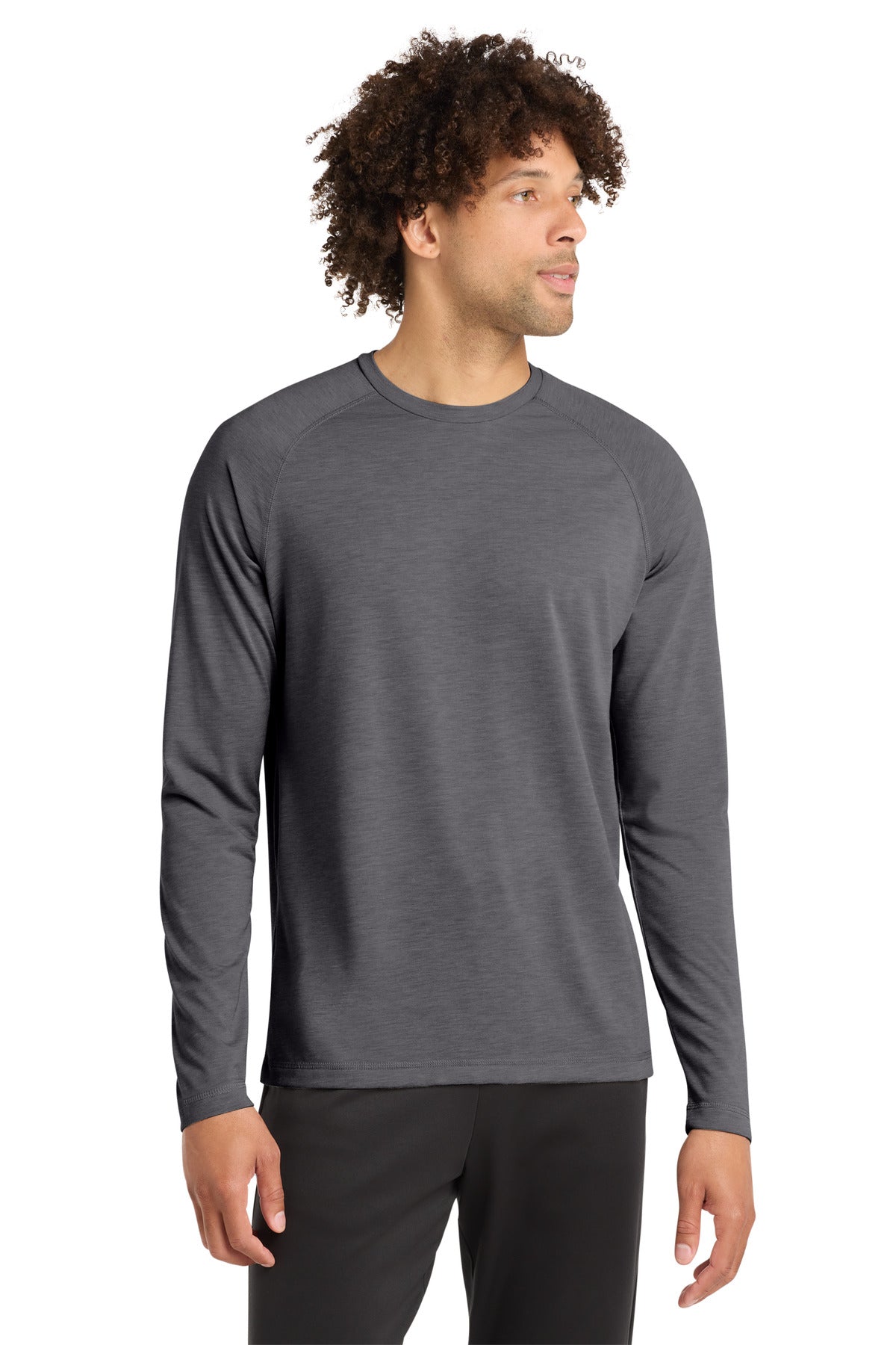 Sport-Tek ® PosiCharge ® Long Sleeve Tri-Blend Wicking Raglan Tee ST400LS