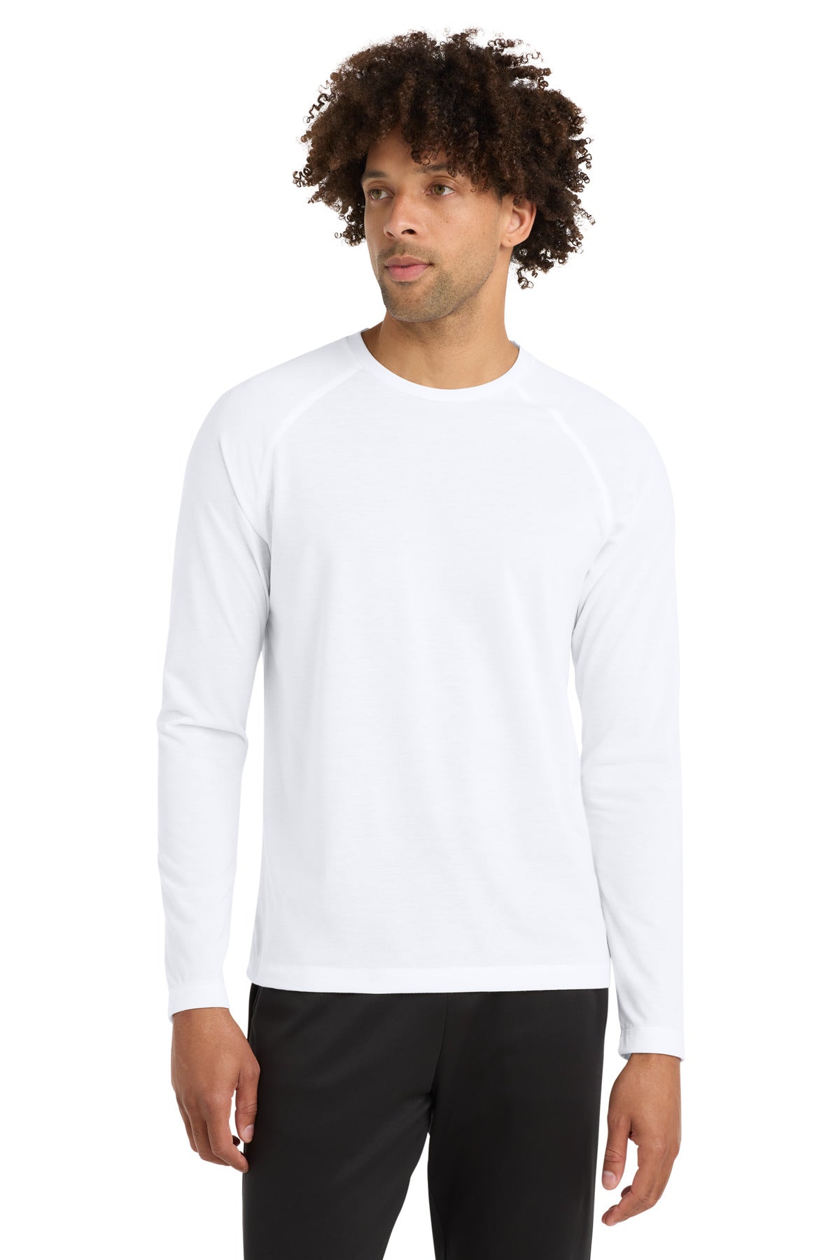 Sport-Tek ® PosiCharge ® Long Sleeve Tri-Blend Wicking Raglan Tee ST400LS