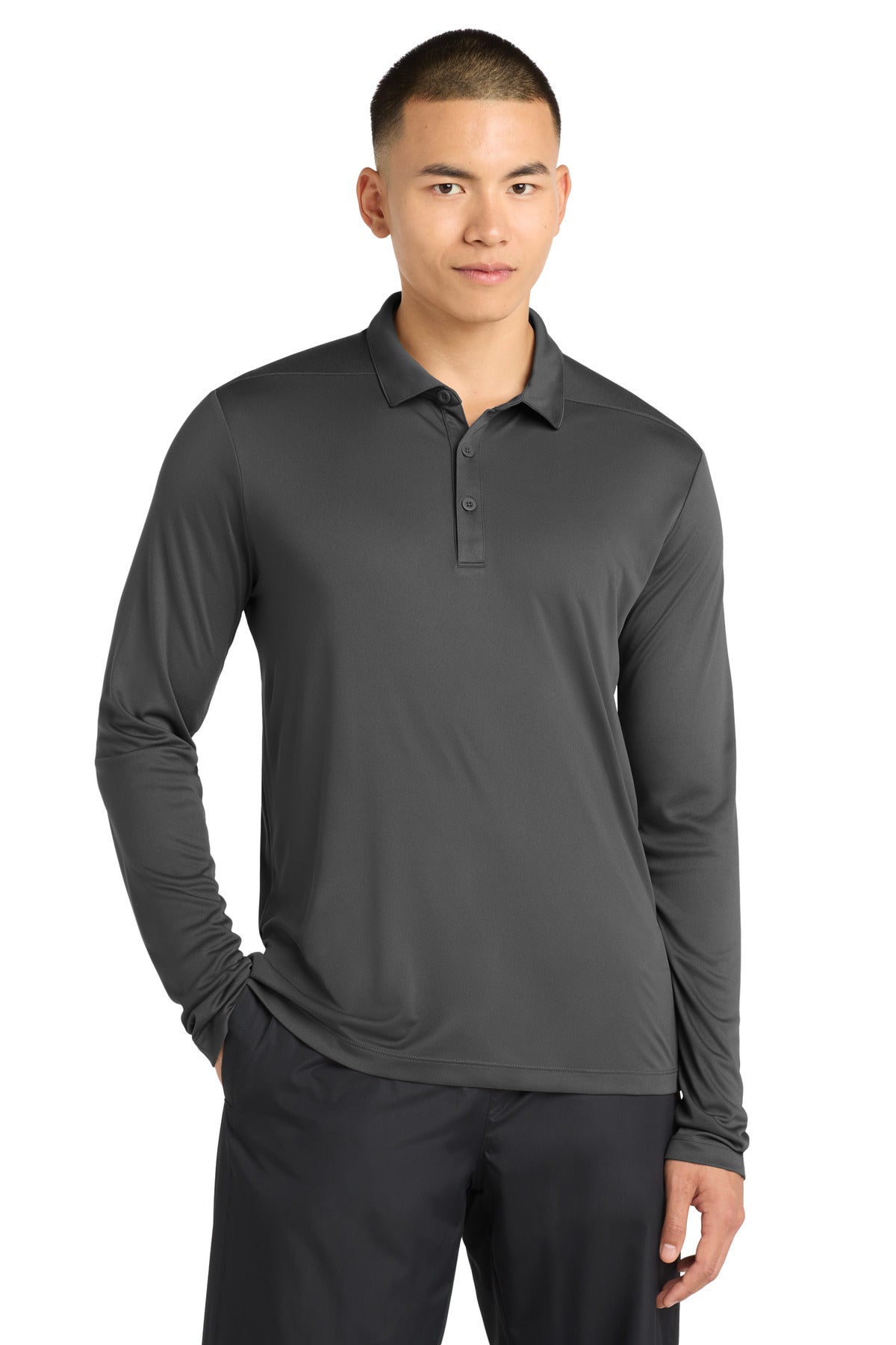 Sport-Tek ®  Posi-UV®  Pro Long Sleeve Polo. ST520LS