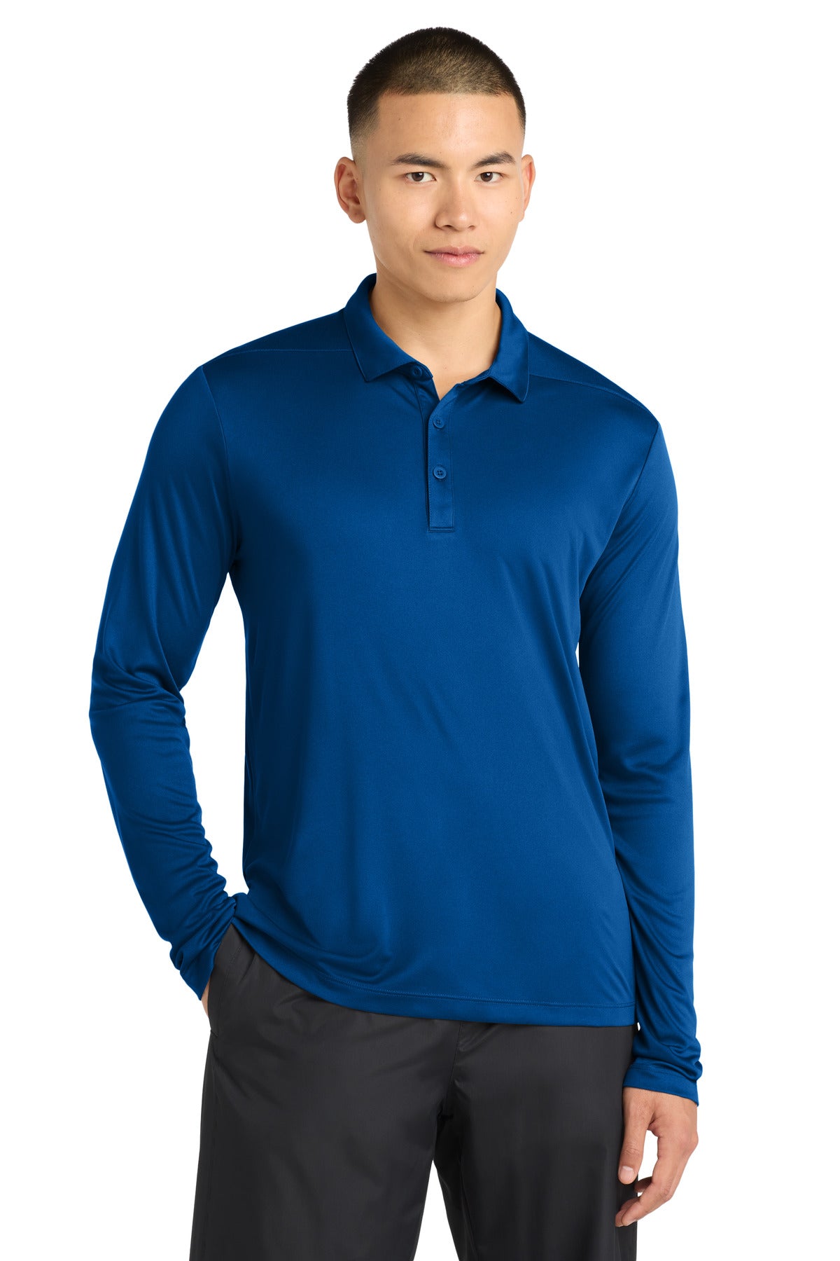 Sport-Tek ®  Posi-UV®  Pro Long Sleeve Polo. ST520LS