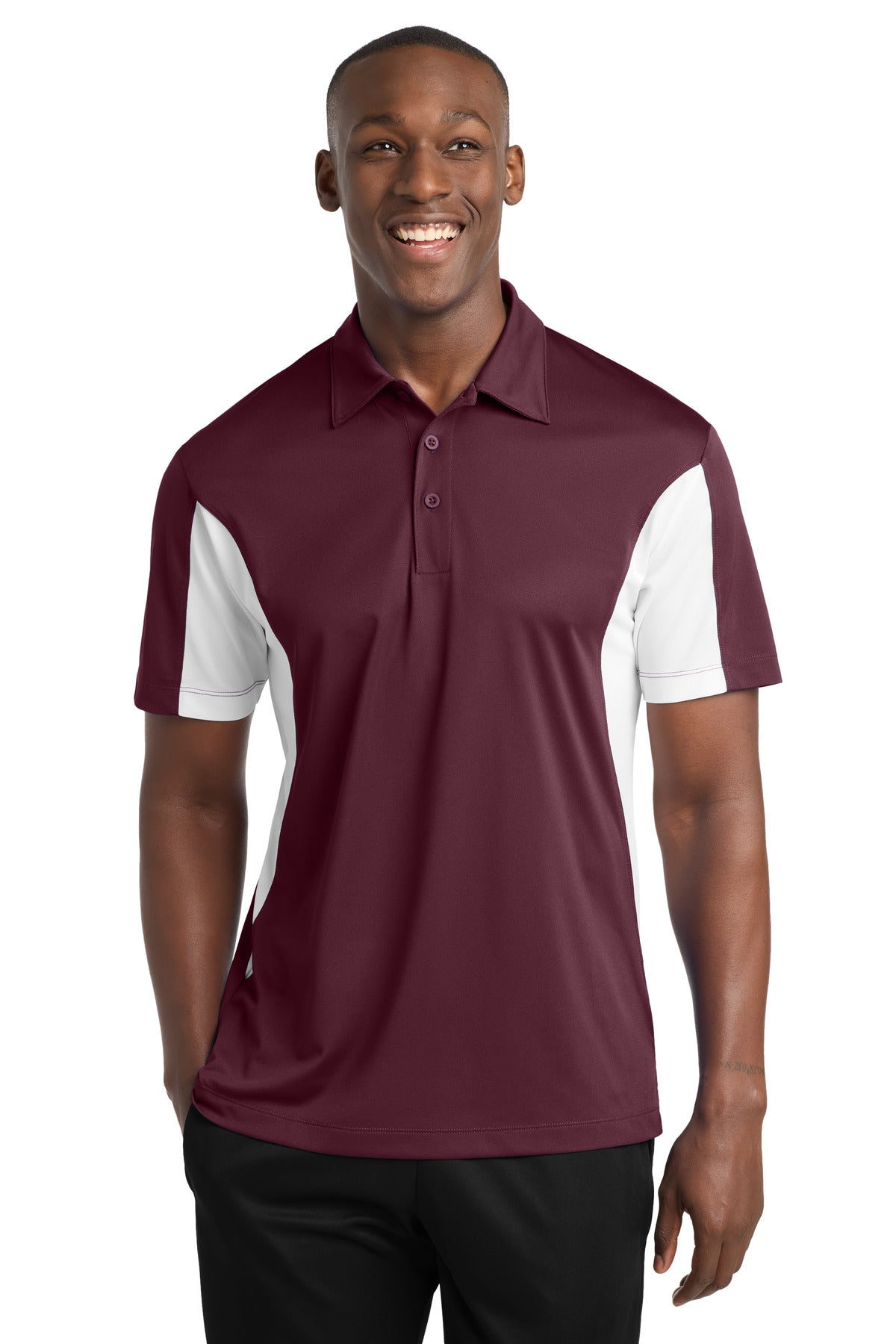 Sport-Tek® Side Blocked Micropique Sport-Wick® Polo. ST655