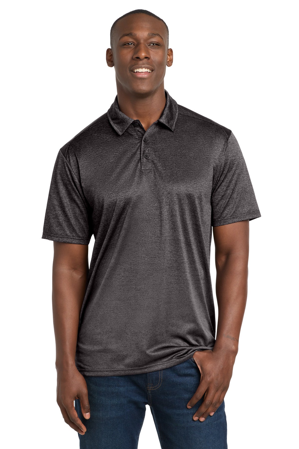 Sport-Tek ® Ombre Heather Polo. ST671