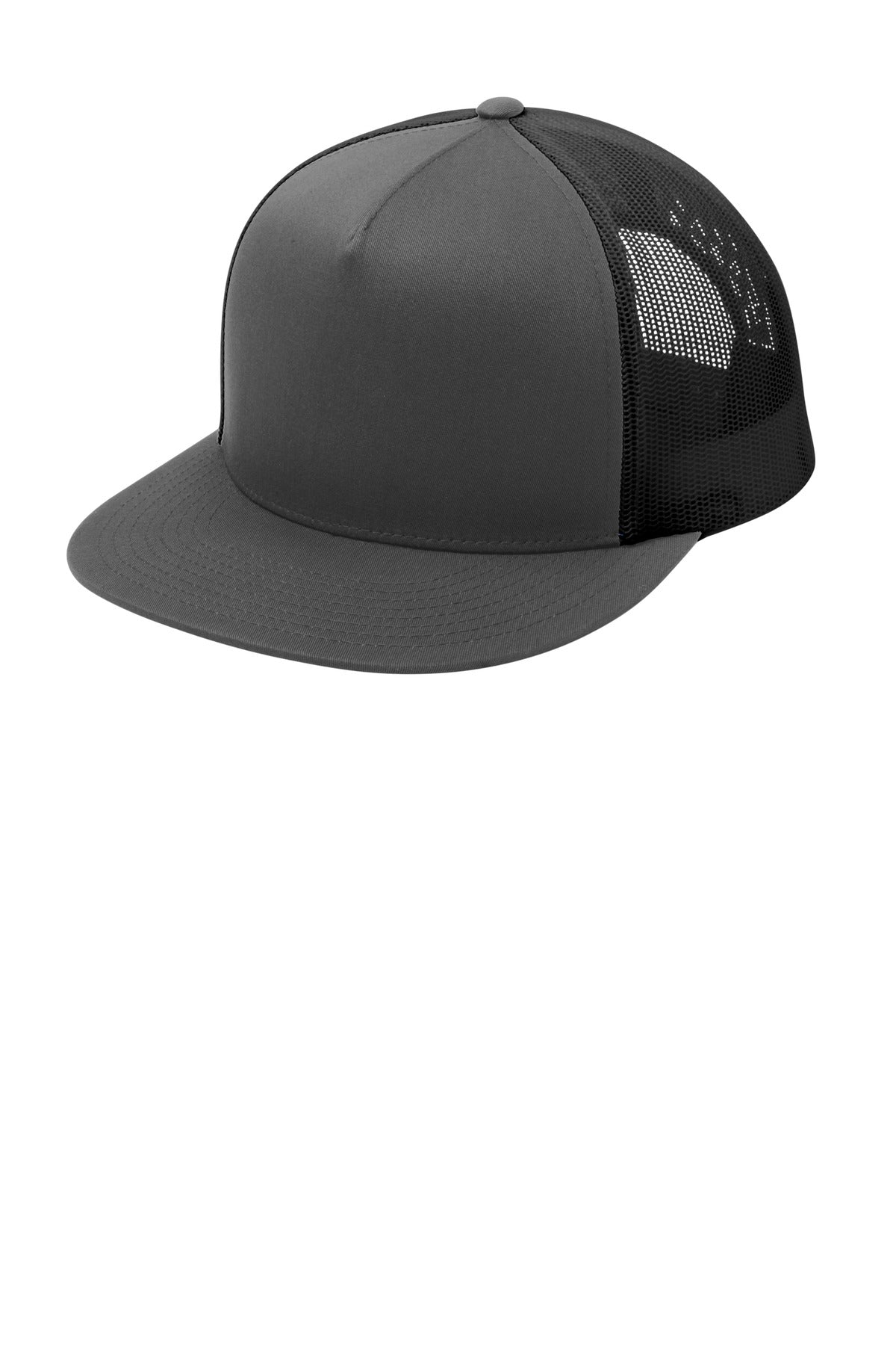 Sport-Tek® YP Classics ® 5-Panel Classic Trucker Mesh Back Cap. STC38