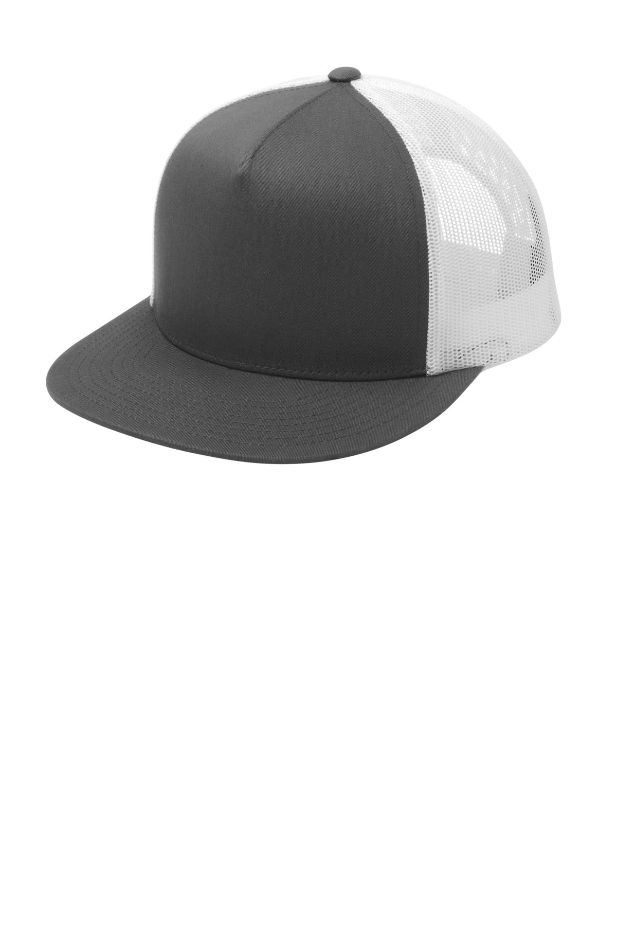 Sport-Tek® YP Classics ® 5-Panel Classic Trucker Mesh Back Cap. STC38