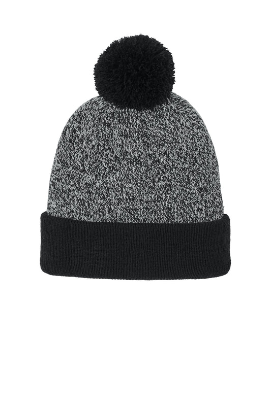 Sport-Tek® Halftime Heather Pom Beanie STC68
