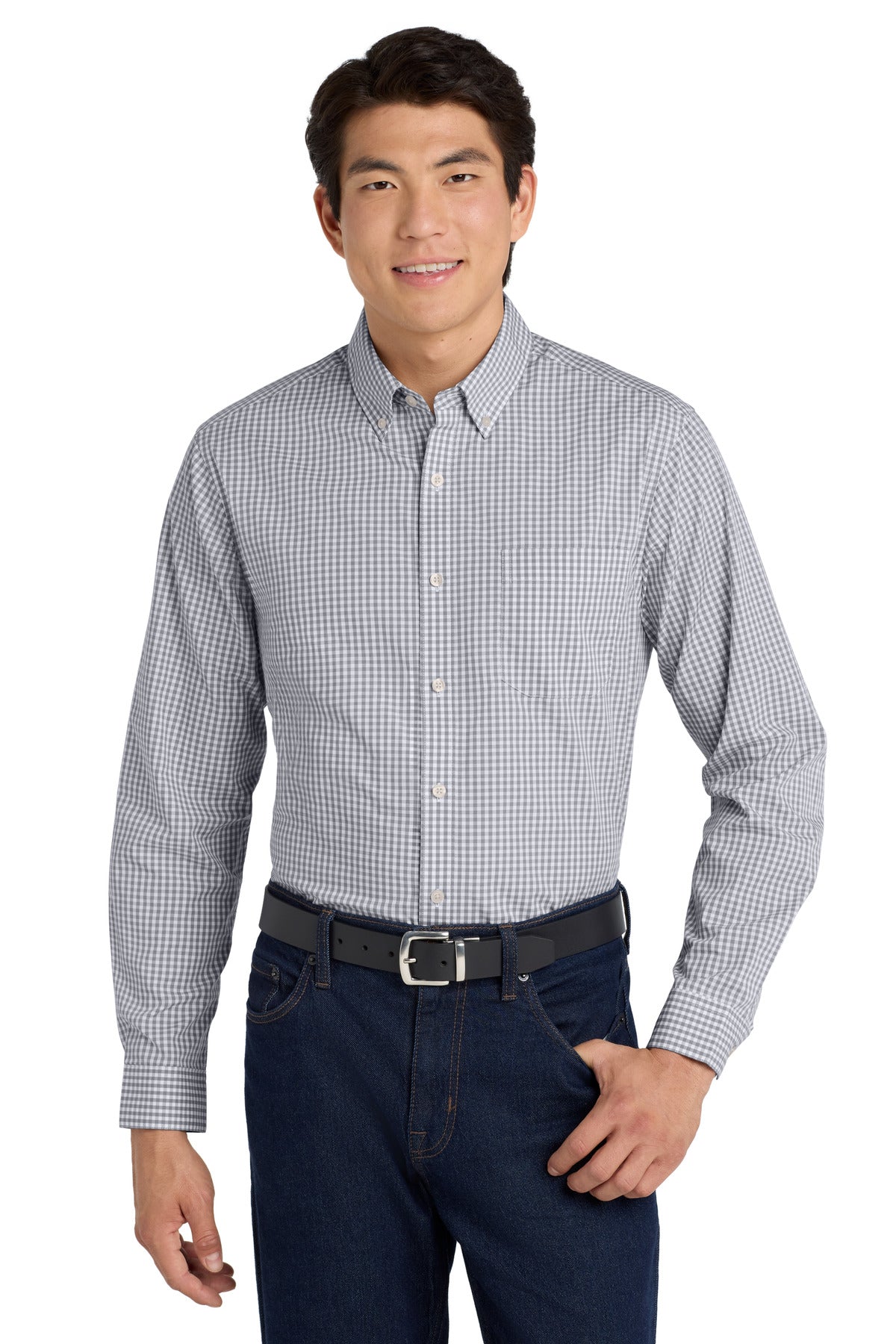 Port Authority ® Broadcloth Gingham Easy Care Shirt W644