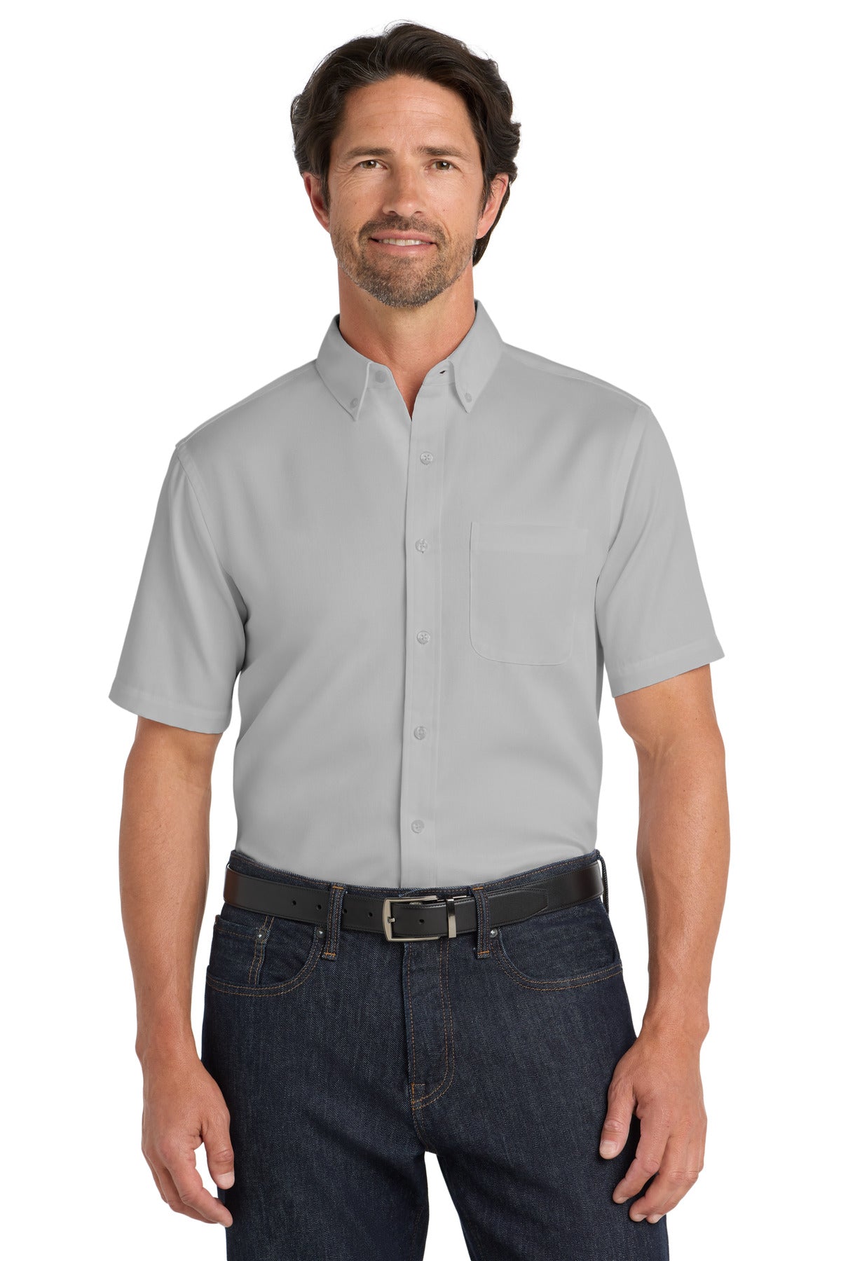 Port Authority® Short Sleeve SuperPro React™ Twill Shirt. W809