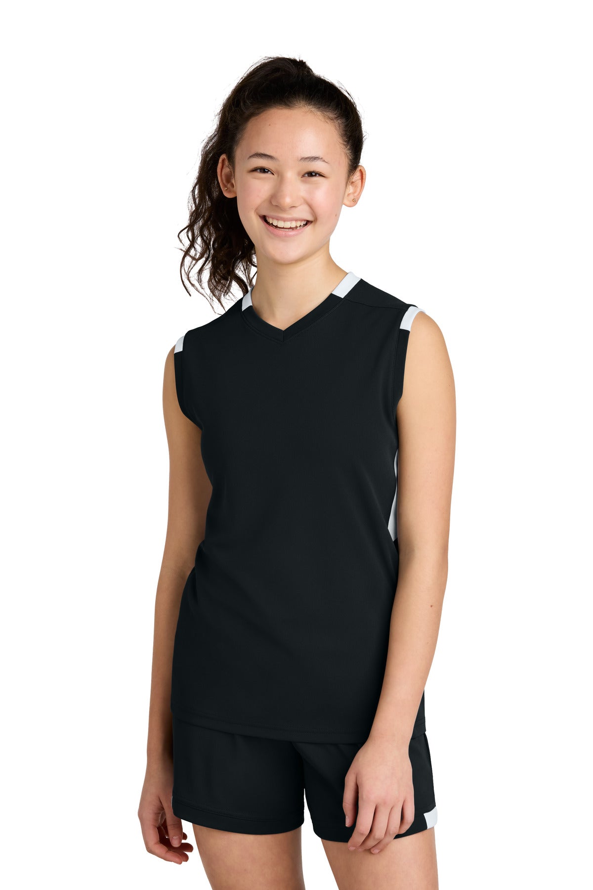 Sport-Tek® Youth Club Sleeveless V-Neck YST441