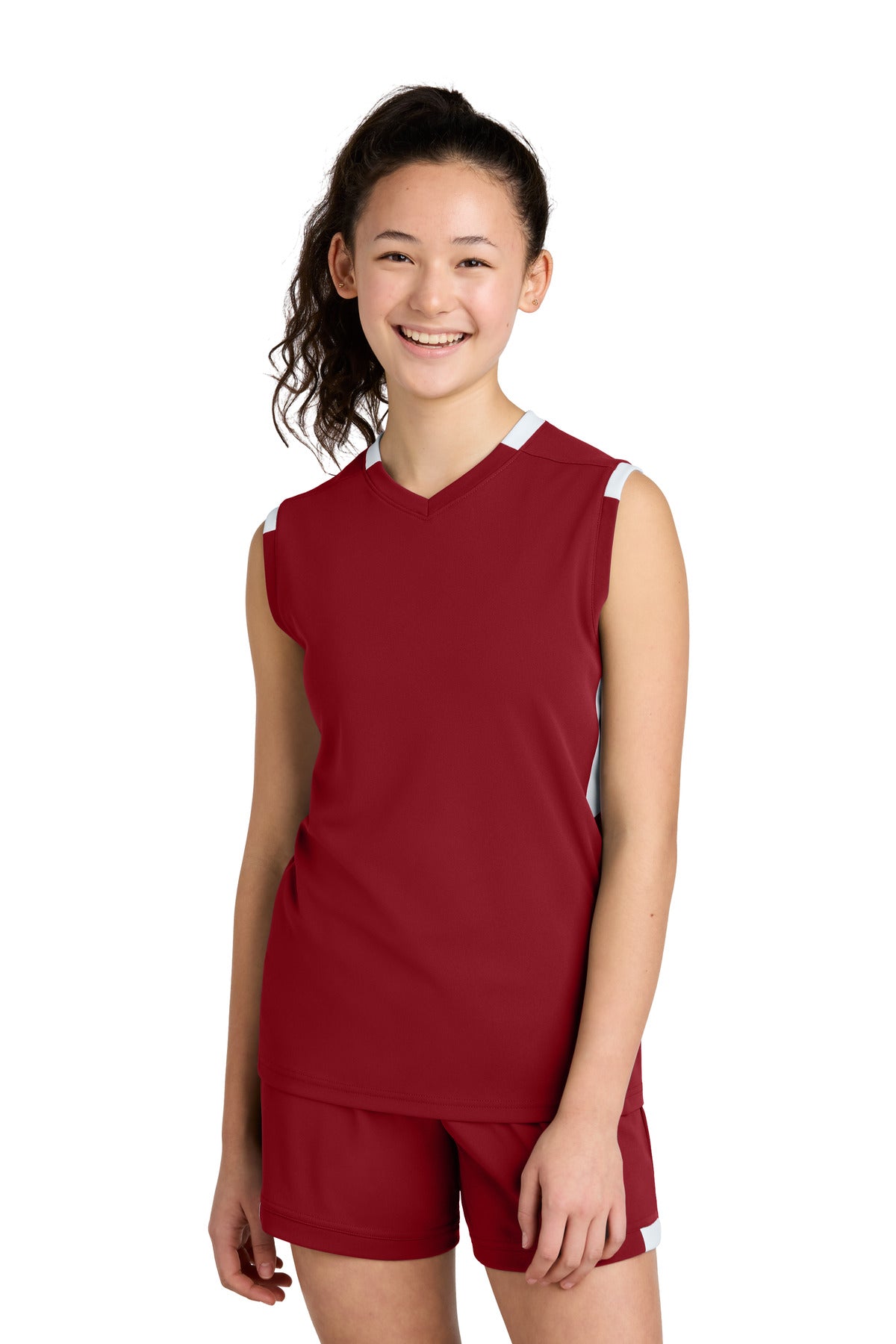 Sport-Tek® Youth Club Sleeveless V-Neck YST441